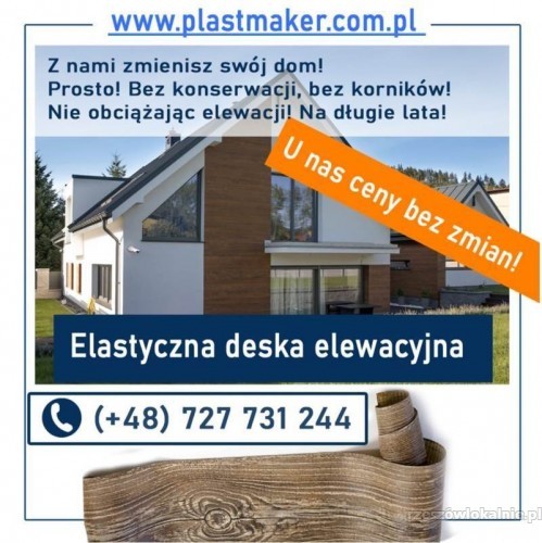 Promocja, deska elastyczna elewacyjna PlasterTynk