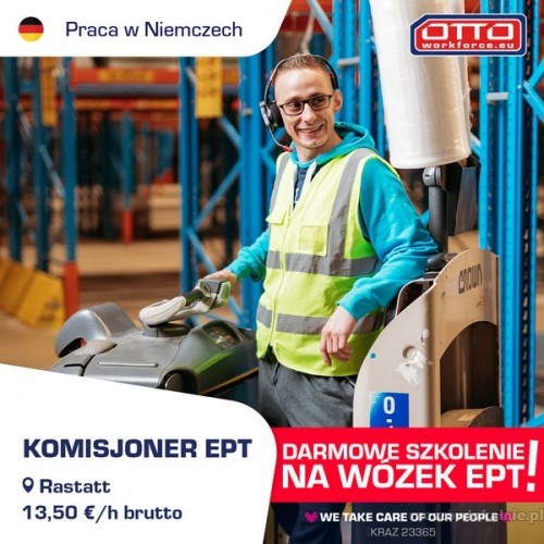 Komisjoner. Darmowe szkolenie EPT i Premia 850 € - (Niemcy)!