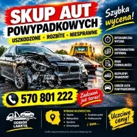 Skupujemy auta powypadkowe, uszkodzone mechanicznie